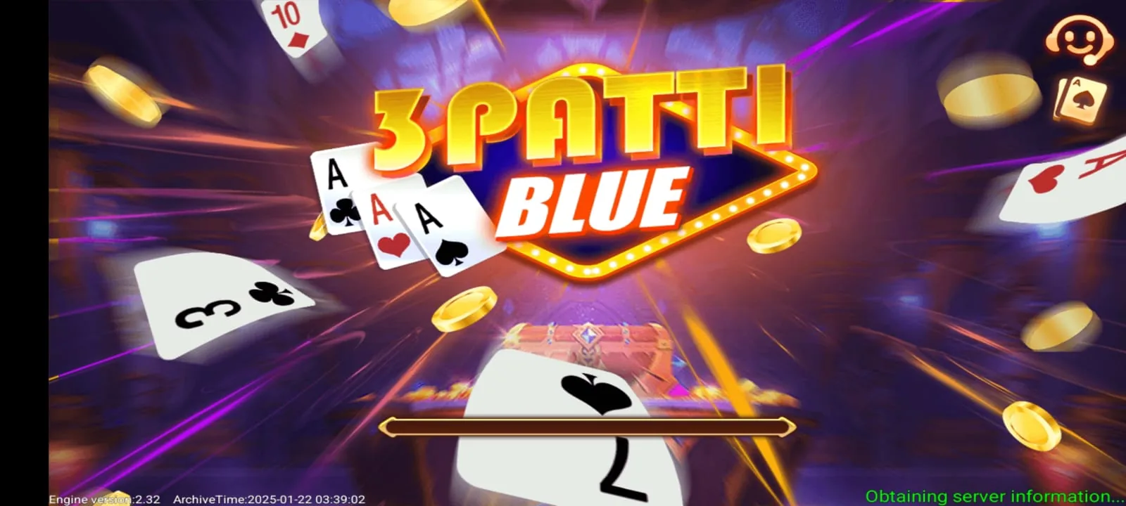 3Patti Blue gameplay screenshot 1 — 3Patti Game on Android